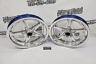 Aluminum Drag Race Wheels AFTER Chrome-Like Metal Polishing and Buffing Services / Restoration Services - Aluminum Polishing - Wheel Polishing
