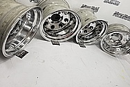 Aluminum Wheels AFTER Chrome-Like Metal Polishing and Buffing Services / Restoration Services - Aluminum Polishing - Wheel Polishing