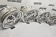 Aluminum Kidney Bean Wheels AFTER Chrome-Like Polishing and Buffing - Aluminum Polishing - Wheel Polishing