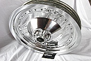 Aluminum Motorcycle Wheel AFTER Chrome-Like Metal Polishing and Buffing Services