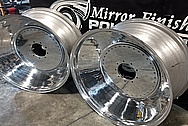 Aluminum Truck Pulling 32" Wheels AFTER Chrome-Like Metal Polishing and Buffing Services - Aluminum Polishing Services - Wheel Polishing