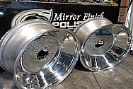 Aluminum Truck Pulling 32" Wheels AFTER Chrome-Like Metal Polishing and Buffing Services - Aluminum Polishing Services - Wheel Polishing