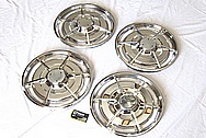 1963 Chevy Corvette Hubcaps / Wheel Covers AFTER Chrome-Like Metal Polishing and Buffing Services