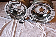1969 Javelin AMX Aluminum Wheels AFTER Chrome-Like Metal Polishing and Buffing Services