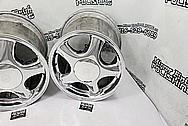 1993 - 1998 Toyota Supra Aluminum Wheels AFTER Chrome-Like Metal Polishing and Buffing Services / Restoration Services - Aluminum Polishing - Wheel Polishing 