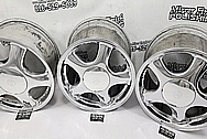 1993 - 1998 Toyota Supra Aluminum Wheels AFTER Chrome-Like Metal Polishing and Buffing Services / Restoration Services - Aluminum Polishing - Wheel Polishing 