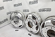 Aluminum Truck Wheels AFTER Chrome-Like Metal Polishing and Buffing Services / Restoration Services - Aluminum Polishing - Wheel Polishing