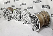 Fenton Gyro Slots Aluminum Wheels AFTER Chrome-Like Metal Polishing - Aluminum Polishing - Wheel Polishing Services