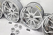 Aluminum Wheels AFTER Chrome-Like Metal Polishing - Aluminum Polishing - Wheel Polishing Services