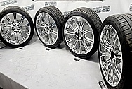 BMW M-Series Aluminum Wheels AFTER Chrome-Like Metal Polishing - Aluminum Polishing - Motorcycle Parts Polishing - Wheel Polishing 
