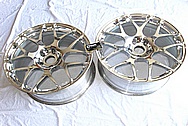 Aluminum HRE Wheels BEFORE Chrome-Like Metal Polishing and Buffing Services / Restoration Services