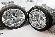 American Racing Aluminum Wheels AFTER Chrome-Like Metal Polishing and Buffing Services / Restoration Services - Aluminum Polishing - Wheel Polishing