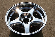 Chevy Corvette ZR-1 Aluminum Wheel AFTER Chrome-Like Metal Polishing and Buffing Services