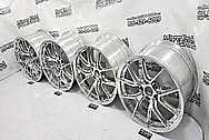 Apex Forged Aluminum Wheels AFTER Chrome-Like Metal Polishing - Aluminum Polishing - Wheel Polishing Service