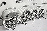Apex Forged Aluminum Wheels AFTER Chrome-Like Metal Polishing - Aluminum Polishing - Wheel Polishing Service