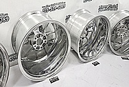 Apex Forged Aluminum Wheels AFTER Chrome-Like Metal Polishing - Aluminum Polishing - Wheel Polishing Service