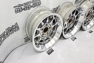 Vintage Aluminum Wheels AFTER Chrome-Like Metal Polishing - Aluminum Polishing - Wheel Polishing Service