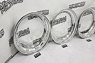 BBS Aluminum Wheel Lips AFTER Chrome-Like Metal Polishing - Aluminum Polishing - Wheel Lip Polishing Service