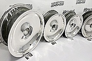 Billet Specialties Vintage Magnesium Wheels AFTER Chrome-Like Metal Polishing and Buffing Services / Restoration Services - Magnesium Polishing