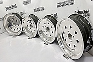 Billet Specialties Vintage Magnesium Wheels AFTER Chrome-Like Metal Polishing and Buffing Services / Restoration Services - Magnesium Polishing