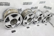 Cadillac Extremely Rough Condition Aluminum Wheels AFTER Chrome-Like Metal Polishing - Aluminum Polishing - Wheel Polishing