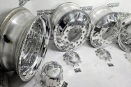 Alcoa Aluminum Truck Wheels AFTER Chrome-Like Metal Polishing and Buffing Services / Restoration Services - Alcoa Wheel Polishing