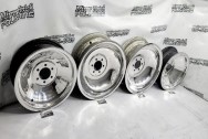 Halibrand Vintage Magnesium Wheels AFTER Chrome-Like Metal Polishing and Buffing Services / Restoration Services - Intake Manifold Polishing