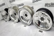 Halibrand Vintage Magnesium Wheels AFTER Chrome-Like Metal Polishing and Buffing Services / Restoration Services - Intake Manifold Polishing