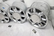 Aluminum Wheels AFTER Chrome-Like Metal Polishing and Buffing Services / Restoration Services - Wheel Polishing Service