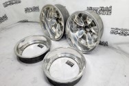 Aluminum Wheels AFTER Chrome-Like Metal Polishing and Buffing Services / Restoration Services - Wheel Polishing Service