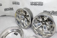 Aluminum Wheels AFTER Chrome-Like Metal Polishing and Buffing Services / Restoration Services - Wheel Polishing Service