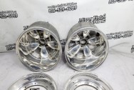 Aluminum Wheels AFTER Chrome-Like Metal Polishing and Buffing Services / Restoration Services - Wheel Polishing Service