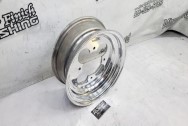 Aluminum 3 Wheeler ATV Front Wheel AFTER Chrome-Like Metal Polishing - Aluminum Polishing - Wheel Polishing Services - ATV Polishing