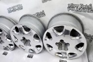 Aluminum 7 Spoke Wheels AFTER Chrome-Like Metal Polishing and Buffing Services / Restoration Services - Aluminum Polishing - Wheel Polishing