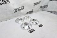 Aluminum Wheel Pieces AFTER Chrome-Like Metal Polishing and Buffing Services / Restoration Services - Aluminum Polishing - Wheel Piece Polishing