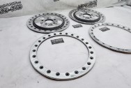 Aluminum Wheel Ring Pieces AFTER Chrome-Like Metal Polishing and Buffing Services / Restoration Services - Aluminum Polishing - Wheel Piece Polishing