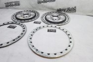 Aluminum Wheel Ring Pieces AFTER Chrome-Like Metal Polishing and Buffing Services / Restoration Services - Aluminum Polishing - Wheel Piece Polishing