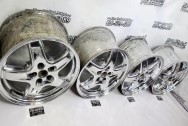 Pontiac Trans Am WS6 Aluminum Wheels AFTER Chrome-Like Metal Polishing and Buffing Services / Restoration Services - Aluminum Polishing - Wheel Piece Polishing