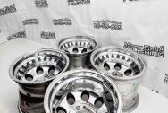 Aluminum Wheels AFTER Chrome-Like Metal Polishing and Buffing Services / Restoration Services - Aluminum Polishing - Wheel Piece Polishing Plus Custom Painting Services 