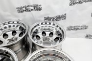 Aluminum Wheels AFTER Chrome-Like Metal Polishing and Buffing Services / Restoration Services - Aluminum Polishing - Wheel Piece Polishing Plus Custom Painting Services 