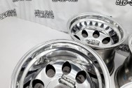 Aluminum Wheels AFTER Chrome-Like Metal Polishing and Buffing Services / Restoration Services - Aluminum Polishing - Wheel Piece Polishing Plus Custom Painting Services 