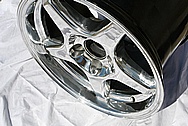 Chevy Corvette ZR-1 Aluminum Wheel AFTER Chrome-Like Metal Polishing and Buffing Services