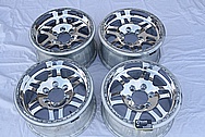 Aluminum Vehicle Wheels AFTER Chrome-Like Metal Polishing and Buffing Services / Restoration Services