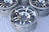 Aluminum Vehicle Wheels AFTER Chrome-Like Metal Polishing and Buffing Services / Restoration Services