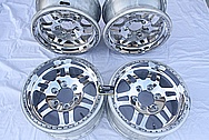 Aluminum Vehicle Wheels AFTER Chrome-Like Metal Polishing and Buffing Services / Restoration Services
