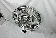 Aluminum Motorcycle Wheel AFTER Chrome-Like Metal Polishing and Buffing Services / Restoration Services 