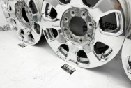 2024 Ford F250 XLT Super Duty Aluminum Wheels AFTER Chrome-Like Metal Polishing - Steel Polishing | Finishing Services | Wheel Polishing Services