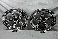 Weld Racing Forged Aluminum Wheels AFTER Chrome-Like Metal Polishing and Buffing Services / Restoration Services