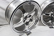 CCW SP500 Aluminum Racing Wheels AFTER Chrome-Like Metal Polishing and Buffing Services 