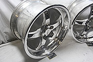 CCW SP500 Aluminum Racing Wheels AFTER Chrome-Like Metal Polishing and Buffing Services 